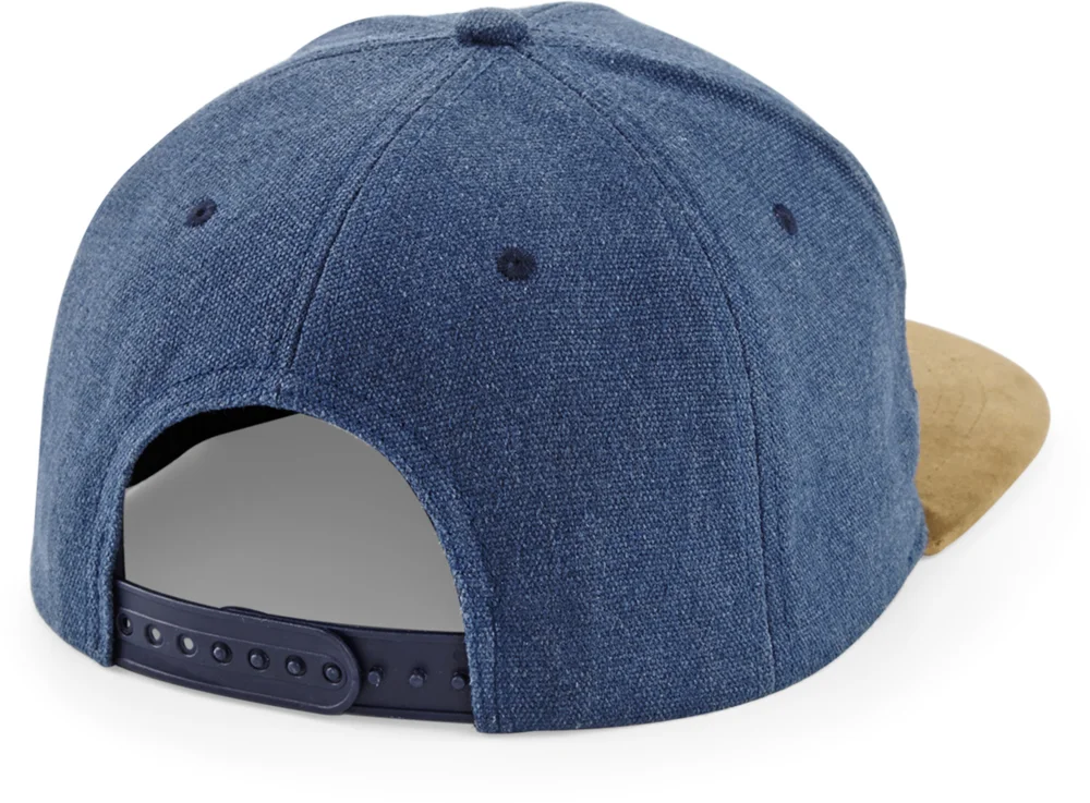 6 Panel Kappe "Suede Peak Snapback"