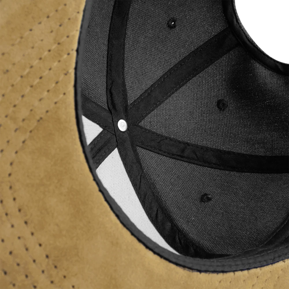 6 Panel Kappe "Suede Peak Snapback"