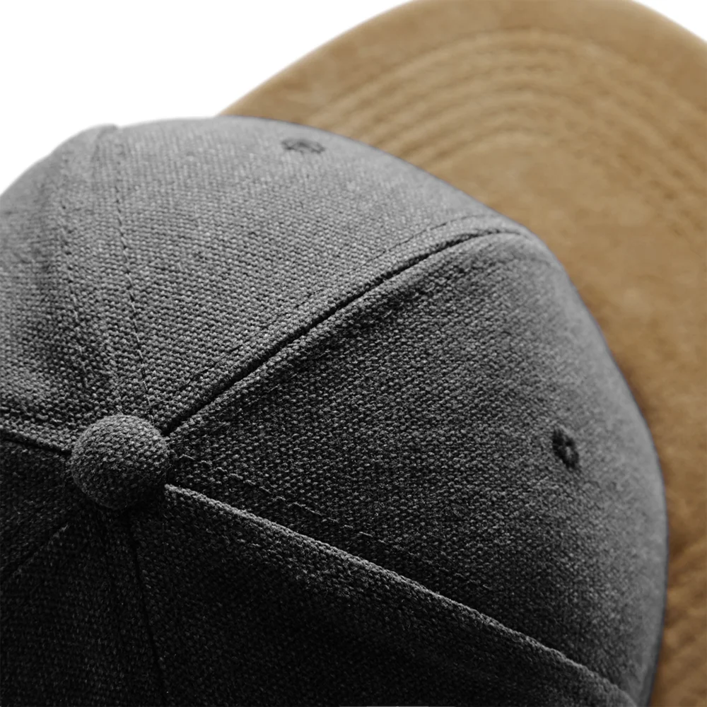 6 Panel Kappe "Suede Peak Snapback"