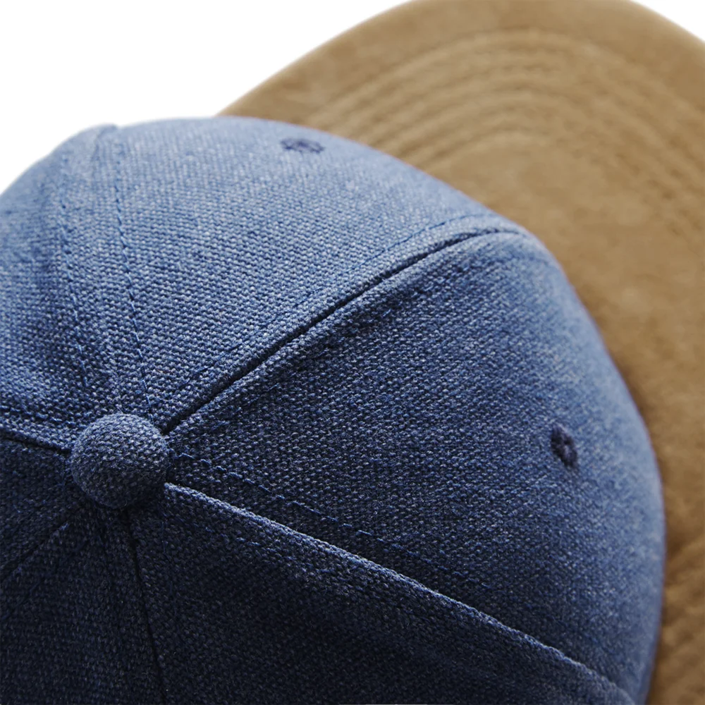 6 Panel Kappe "Suede Peak Snapback"