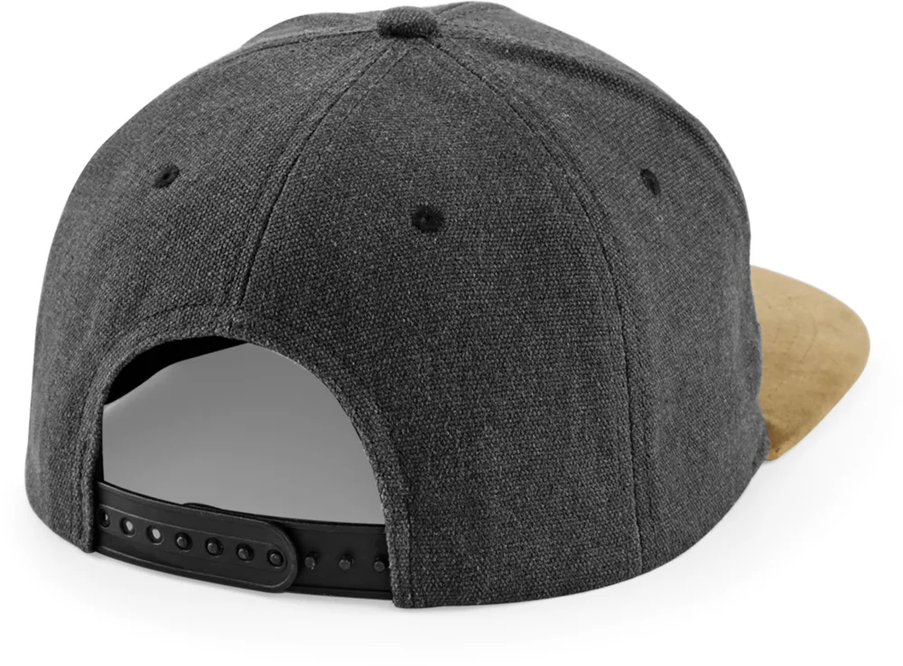 6 Panel Kappe "Suede Peak Snapback"