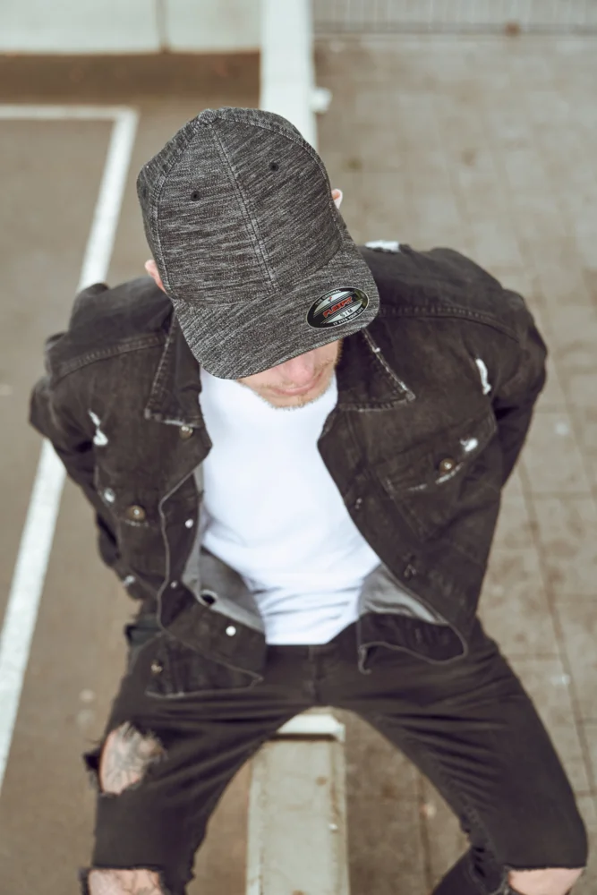 6 Panel Kappe "Twill Knit"