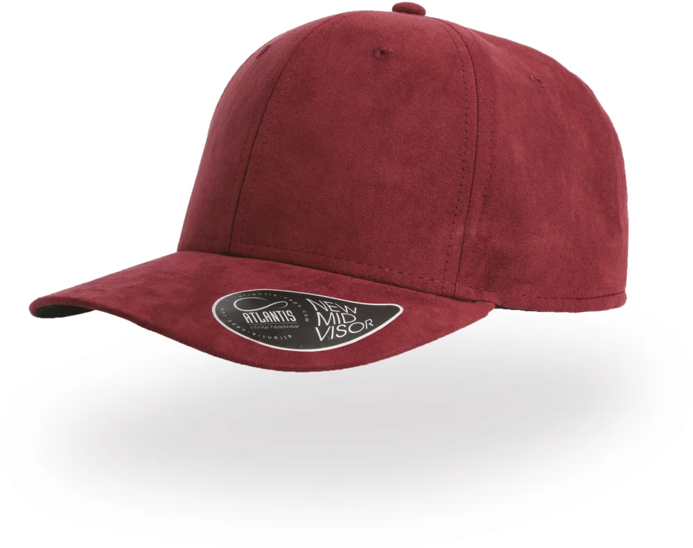 6 Panel cap suede look