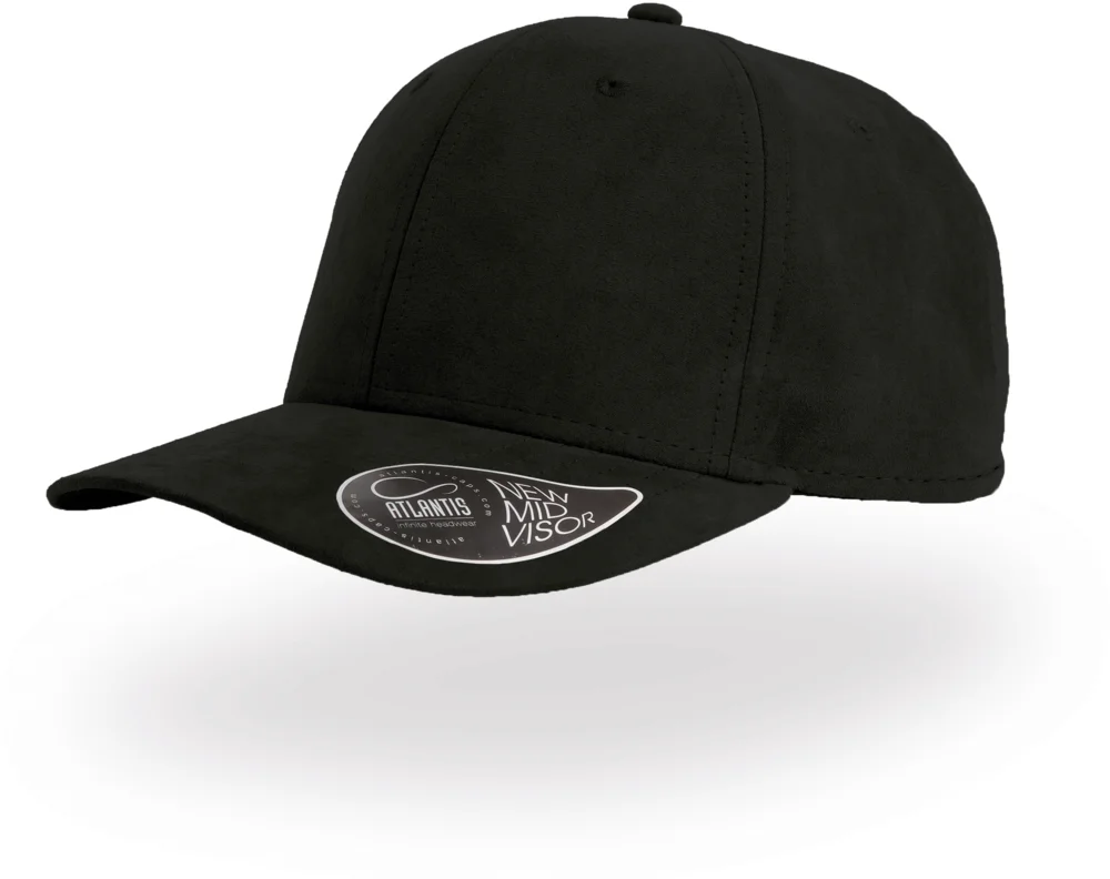 6 Panel cap suede look