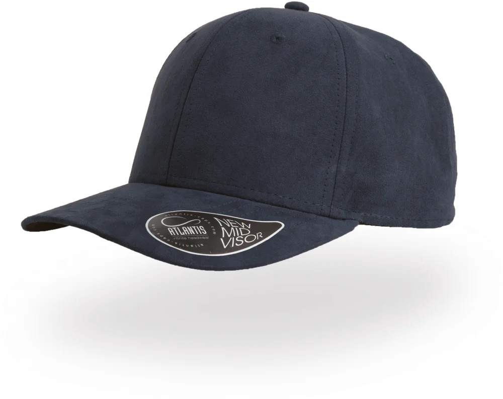 6 Panel cap suede look