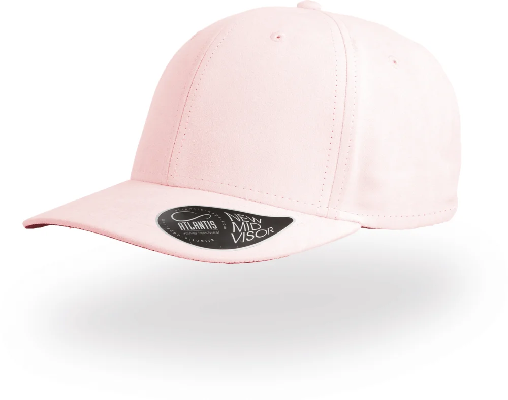6 Panel cap suede look