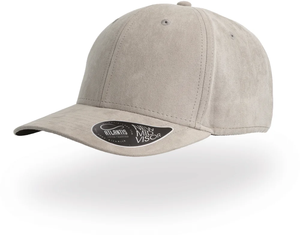 6 Panel cap suede look