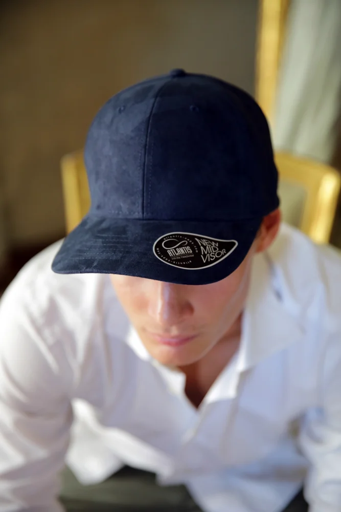 6 Panel cap suede look