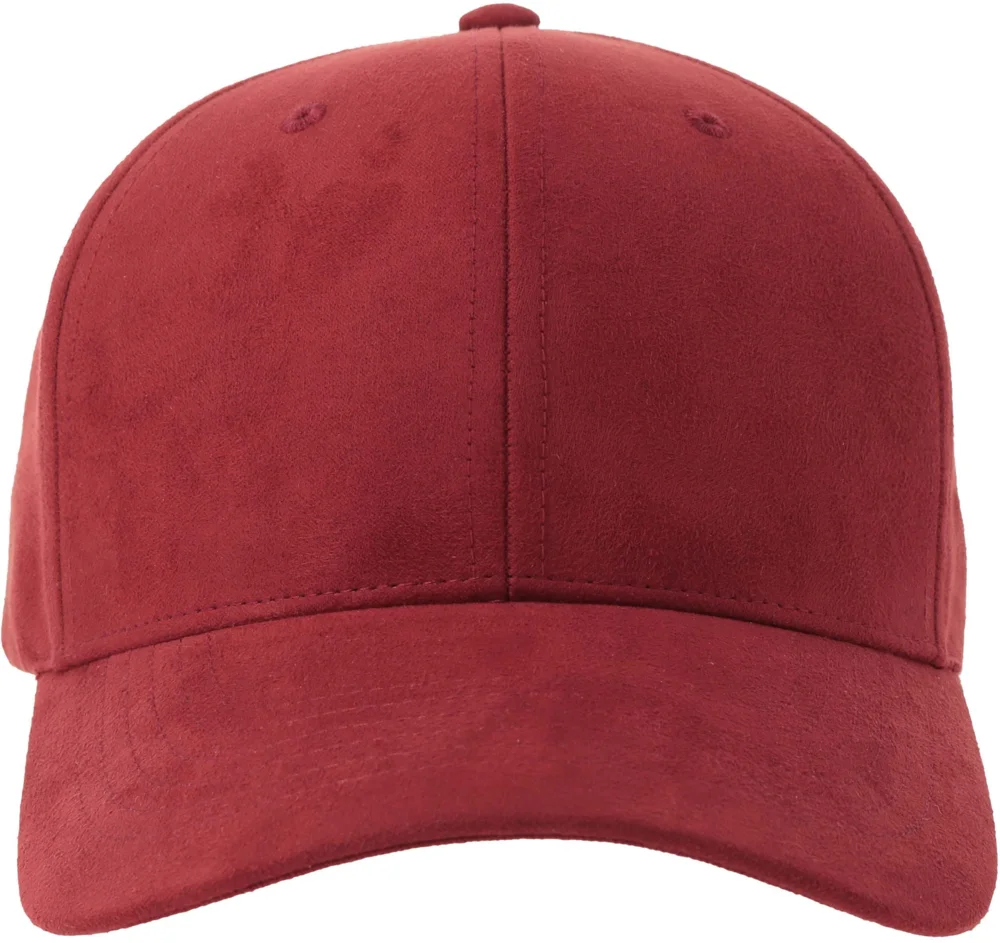 6 Panel cap suede look