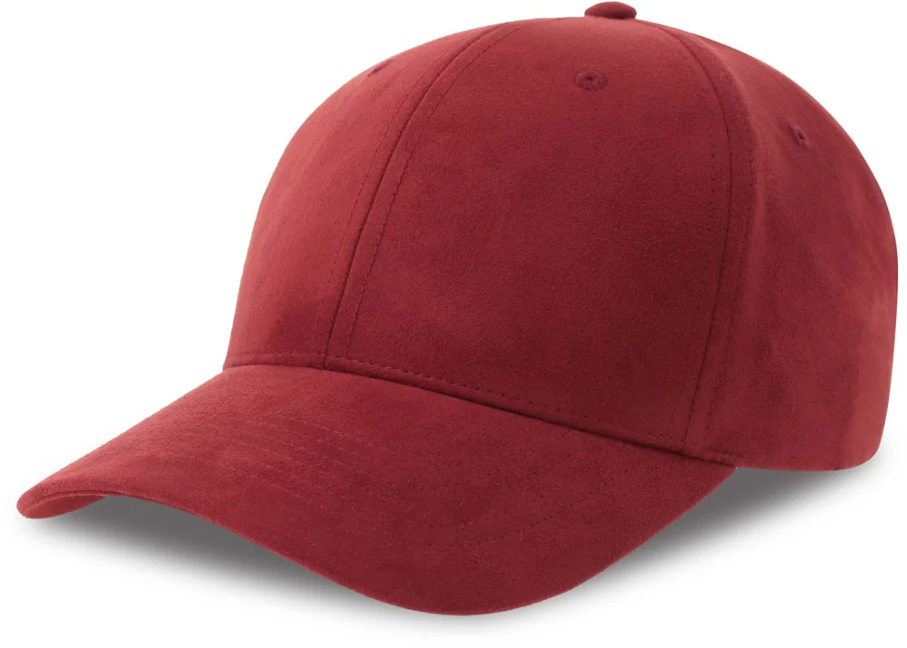6 Panel cap suede look