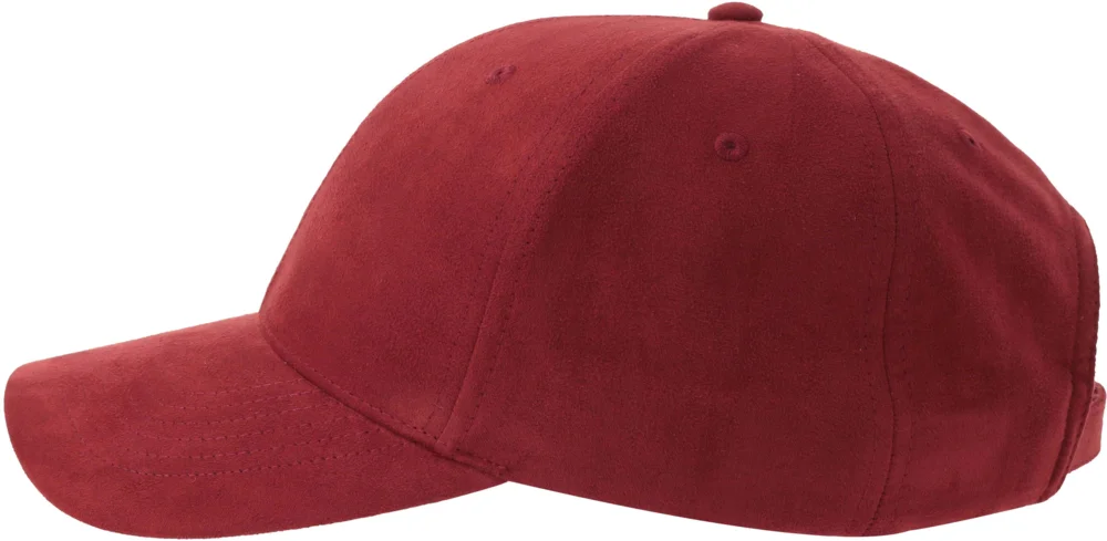 6 Panel cap suede look