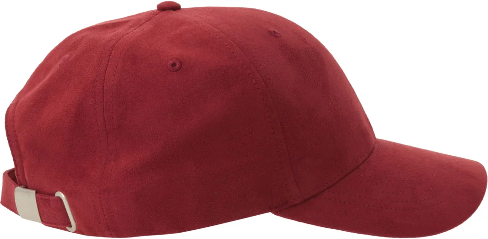 6 Panel cap suede look