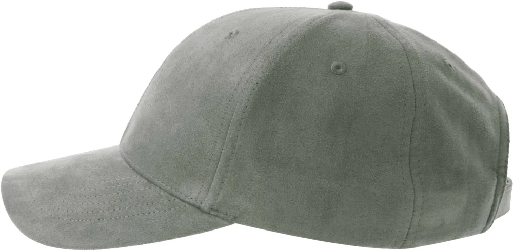 6 Panel cap suede look