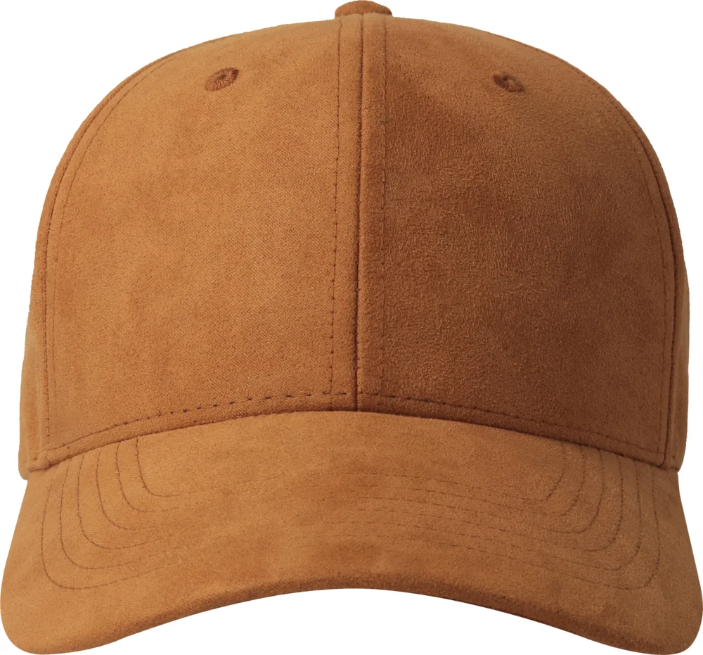 6 Panel cap suede look