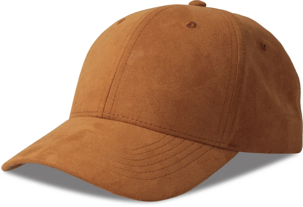 6 Panel cap suede look