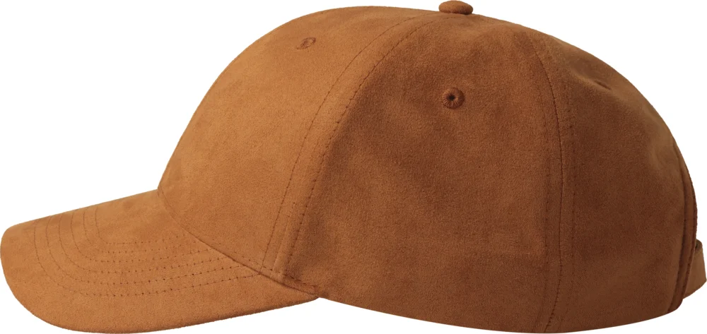 6 Panel cap suede look