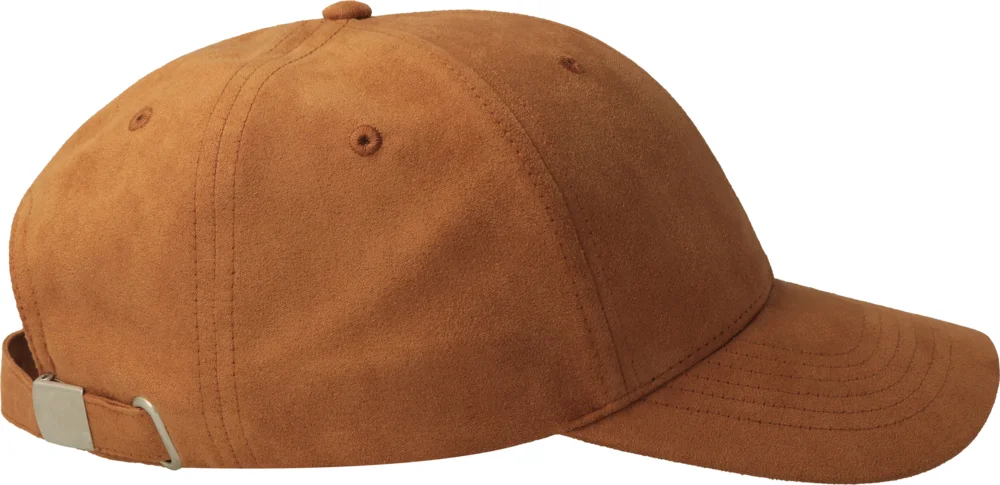 6 Panel cap suede look