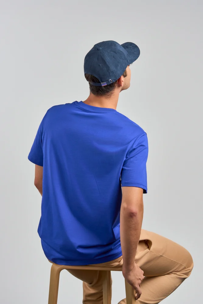 6 Panel cap suede look