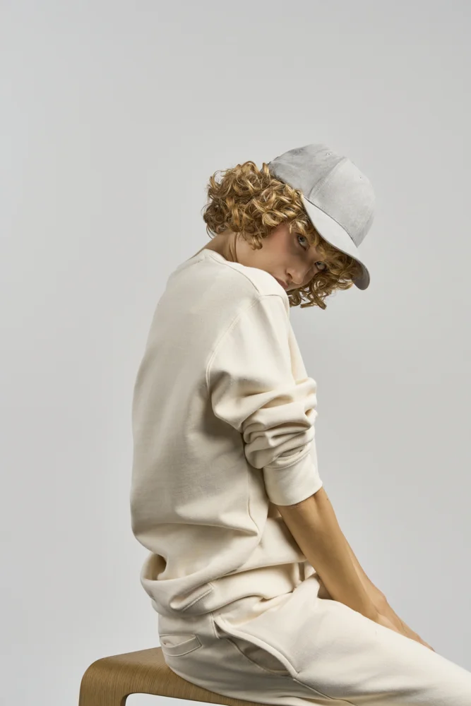6 Panel cap suede look