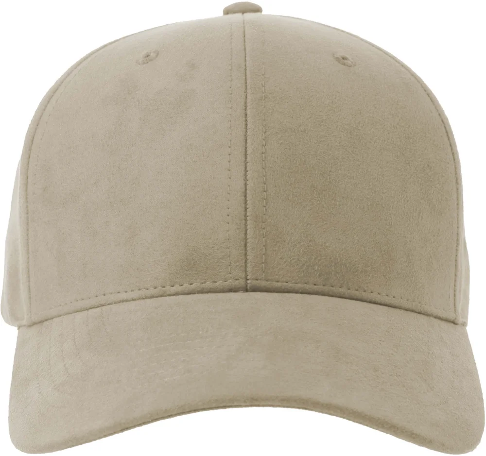 6 Panel cap suede look