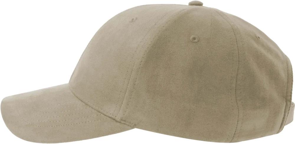 6 Panel cap suede look