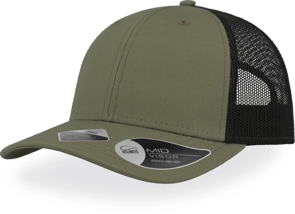 6 Panel Mesh Kappe "Recy Three"