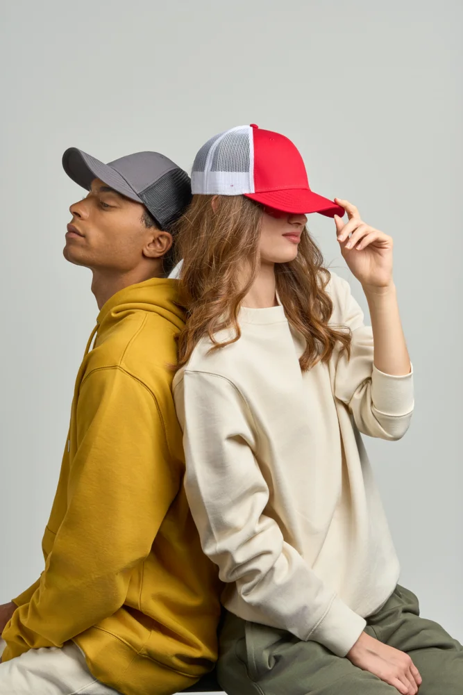 6 Panel Mesh Kappe "Recy Three"