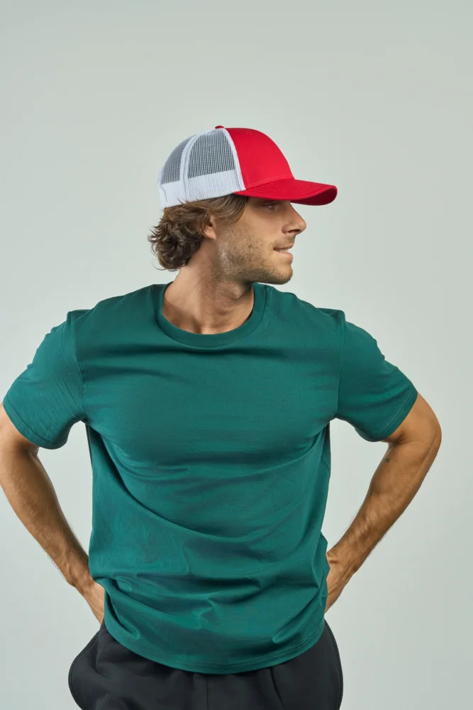 6 Panel Mesh Kappe "Recy Three"