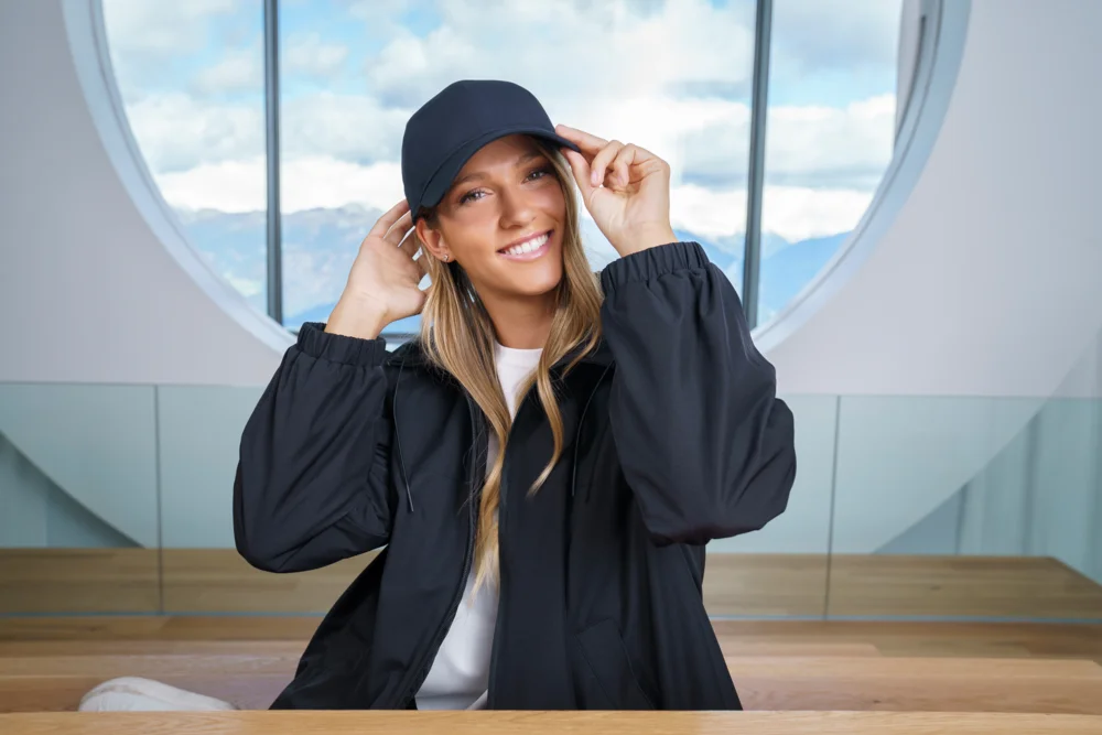 6 Panel Polyester Stretch Kappe