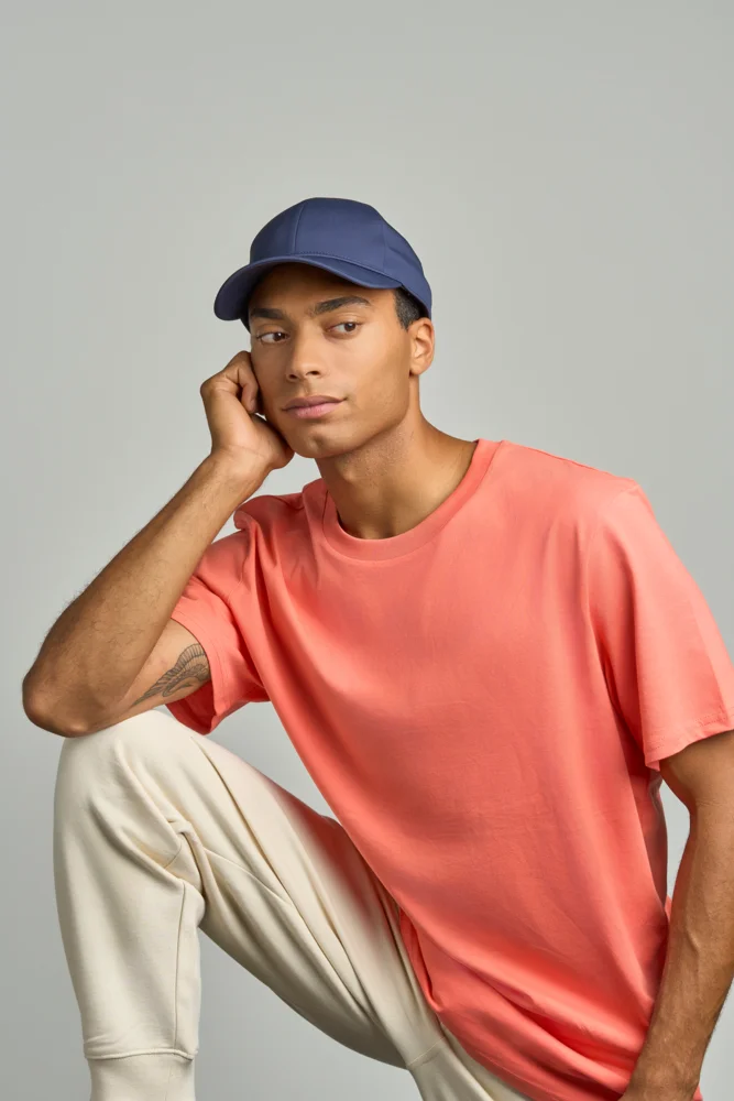 6 Panel Polyester Stretch Kappe
