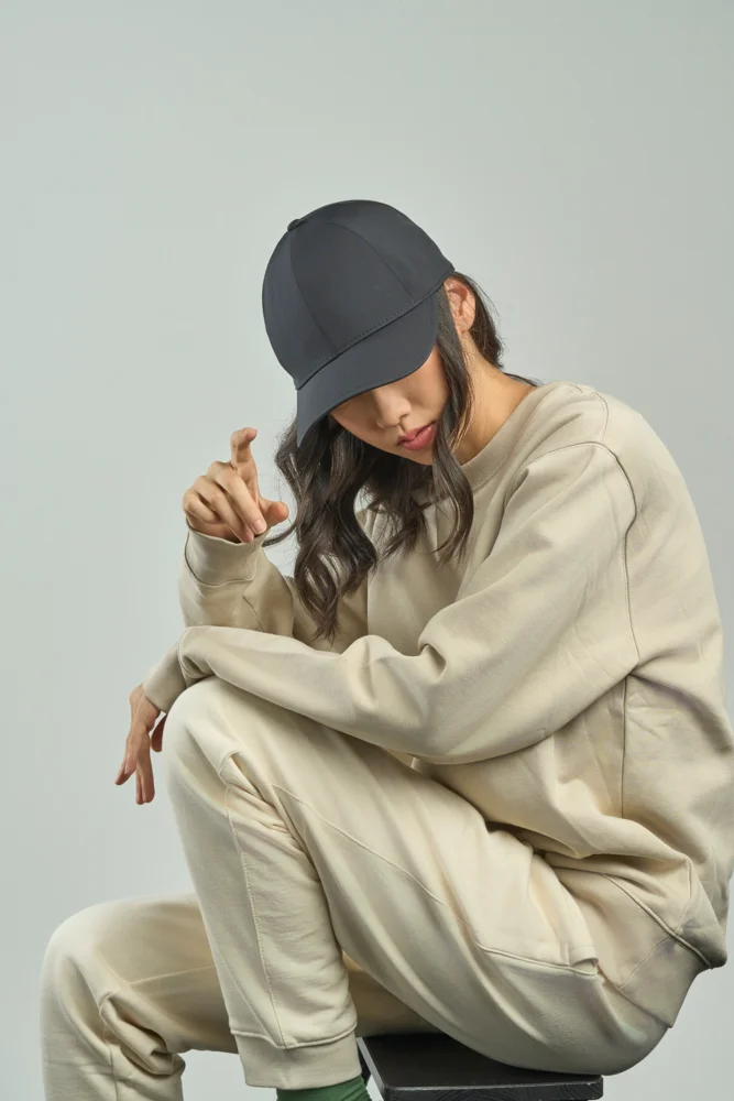 6 Panel Polyester Stretch Kappe