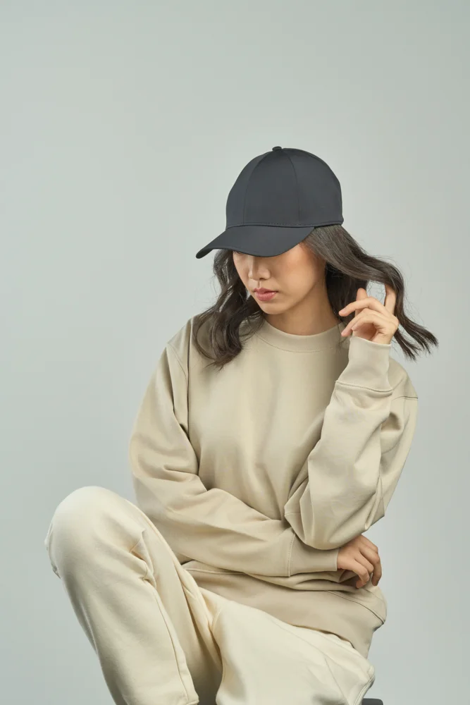 6 Panel Polyester Stretch Kappe