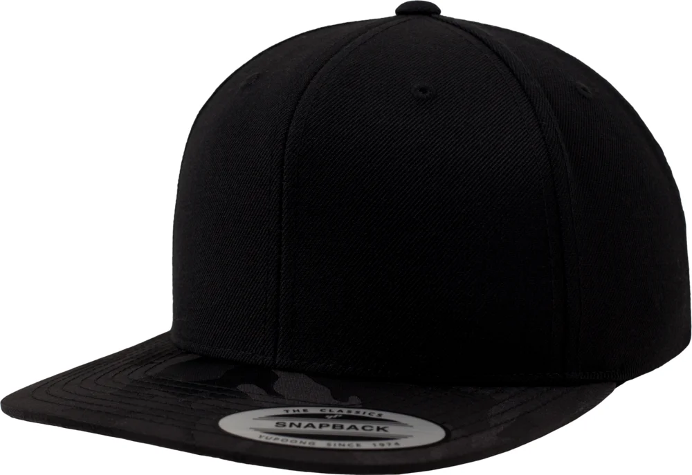 6 Panel Snapback Kappe "Camo"