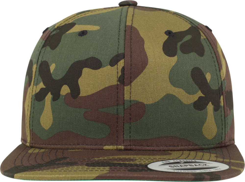 6 Panel Snapback Kappe "Camo"