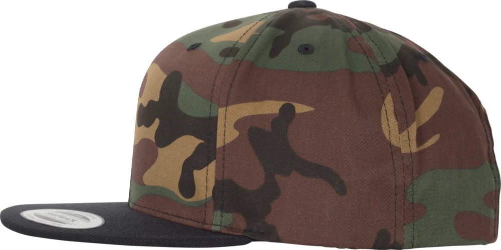 6 Panel Snapback Kappe "Camo"