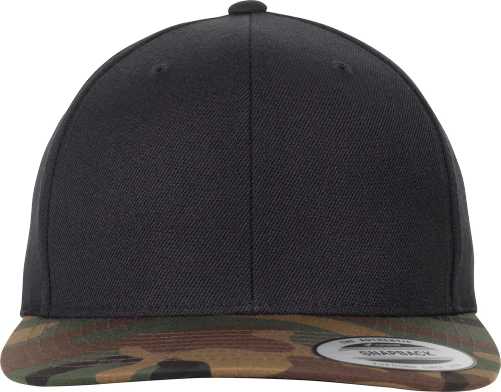 6 Panel Snapback Kappe "Camo"