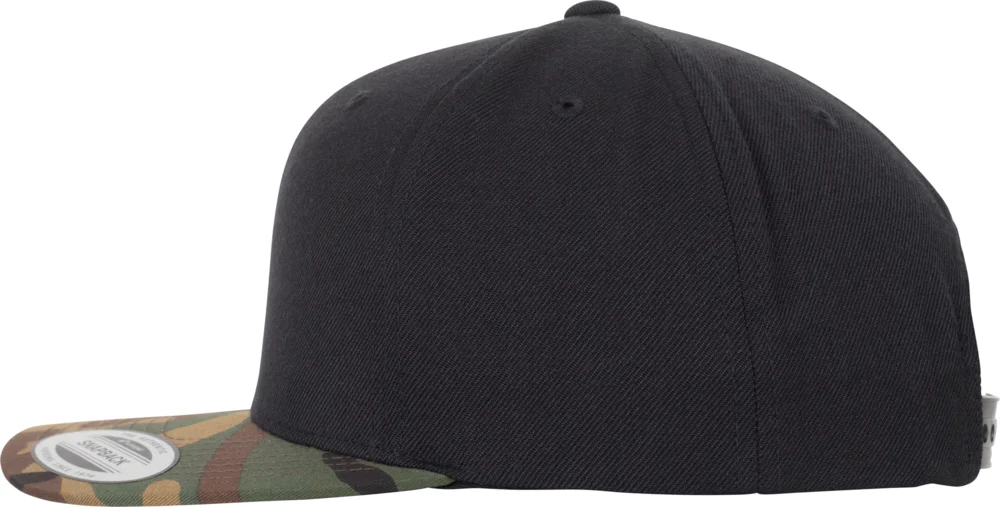 6 Panel Snapback Kappe "Camo"