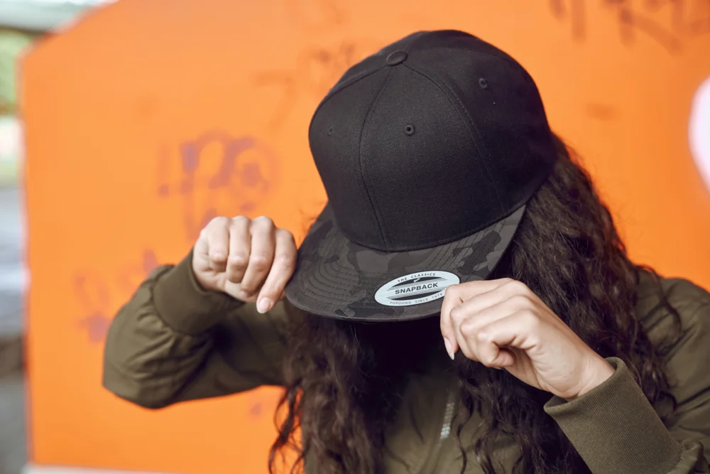 6 Panel Snapback Kappe "Camo"