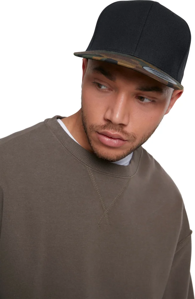 6 Panel Snapback Kappe "Camo"