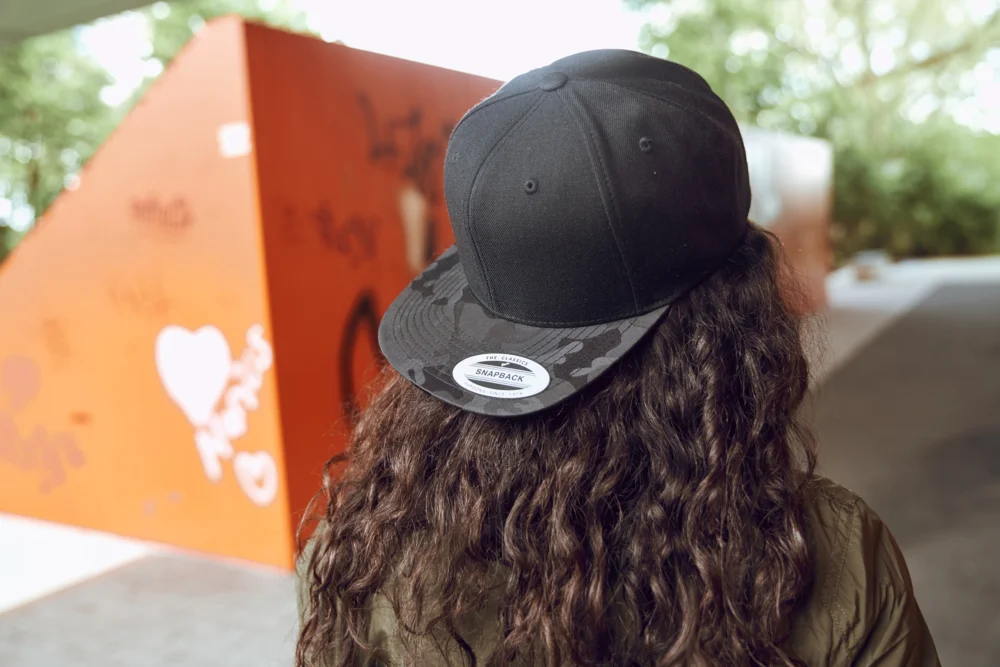 6 Panel Snapback Kappe "Camo"