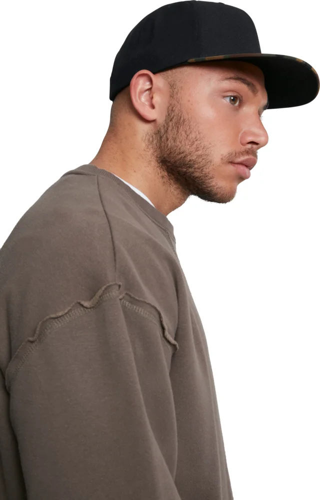 6 Panel Snapback Kappe "Camo"