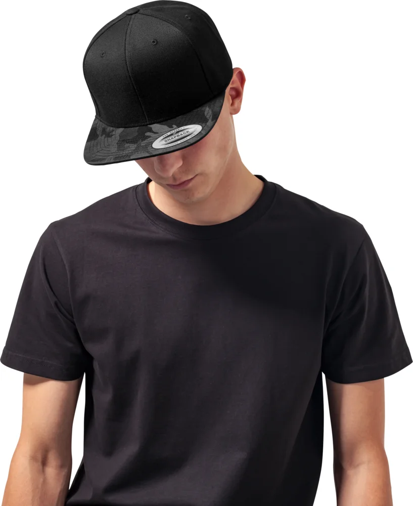 6 Panel Snapback Kappe "Camo"