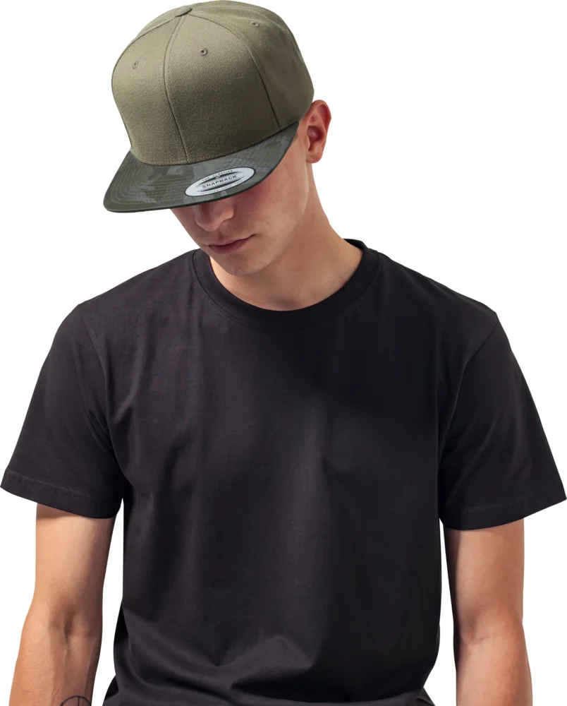 6 Panel Snapback Kappe "Camo"
