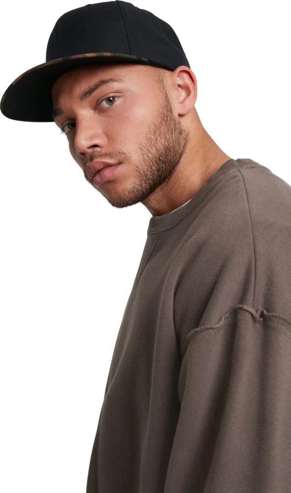 6 Panel Snapback Kappe "Camo"