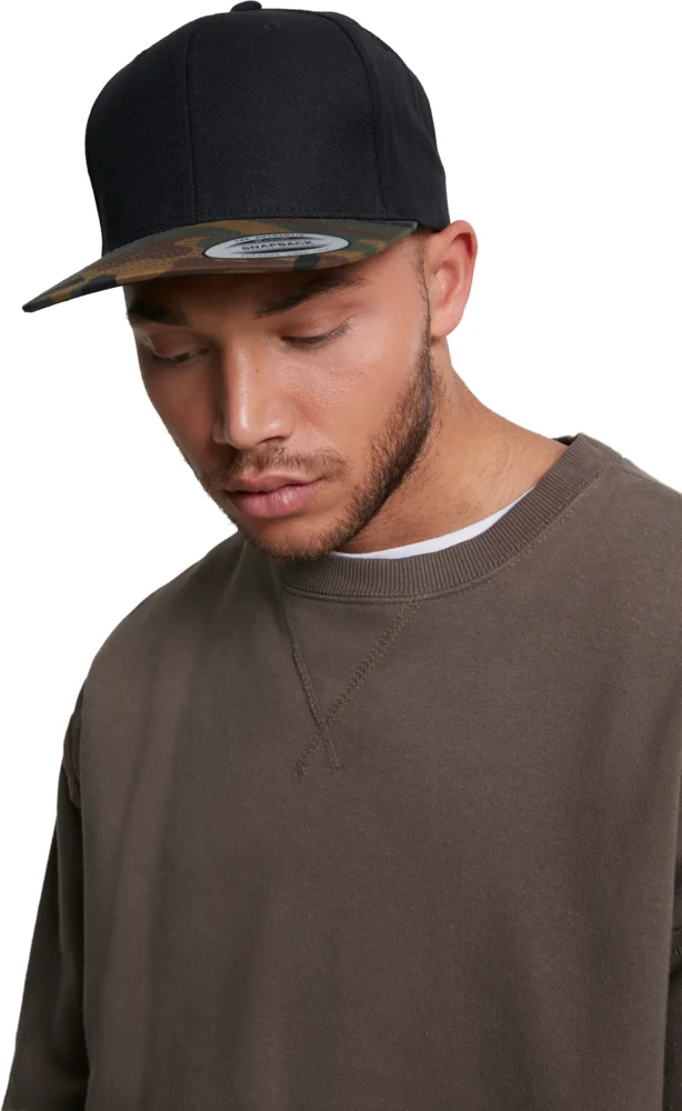 6 Panel Snapback Kappe "Camo"