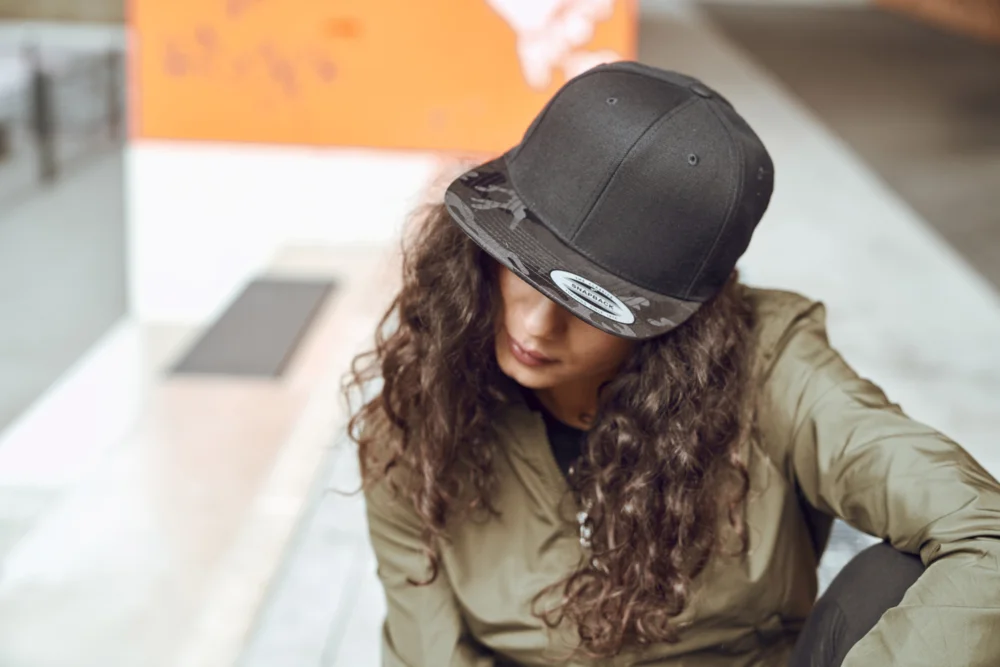 6 Panel Snapback Kappe "Camo"