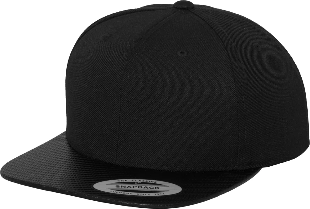 6 Panel Snapback Cap "Carbon"