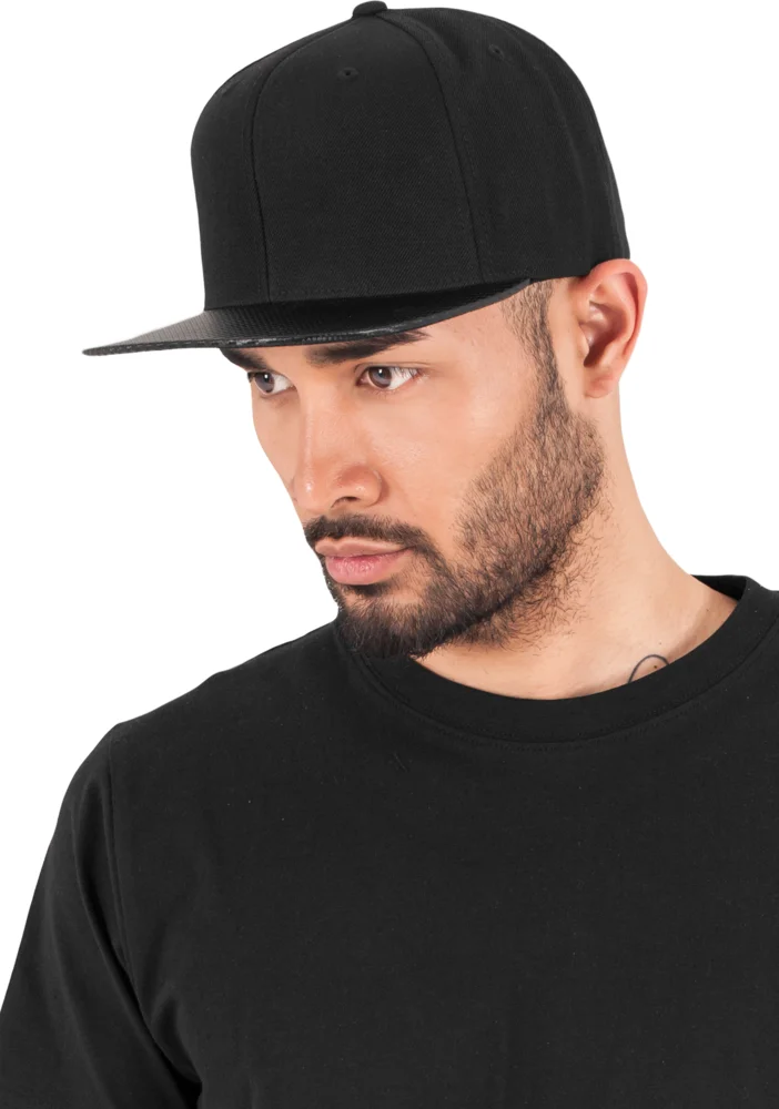 6 Panel Snapback Cap "Carbon"