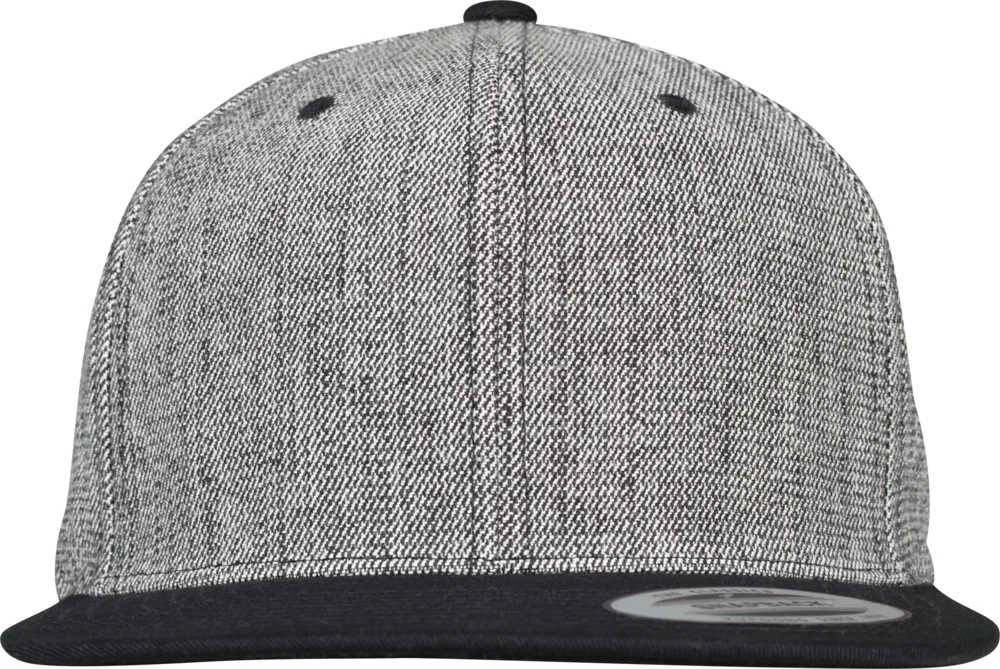 6 Panel Snapback Kappe "Melange"