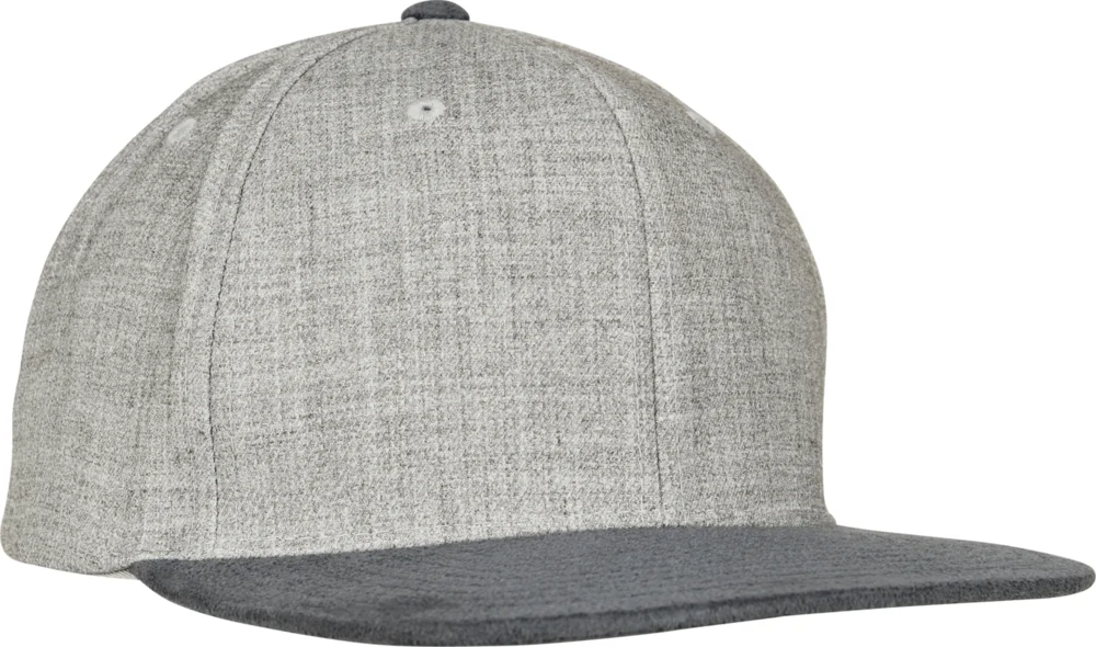 6 Panel Snapback Kappe "Melange"